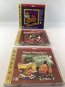 3 Educational 95’ Trivia/Word/Math Munchers Troggle Trouble Math PC Mac CD-ROM - Picture 1 of 12