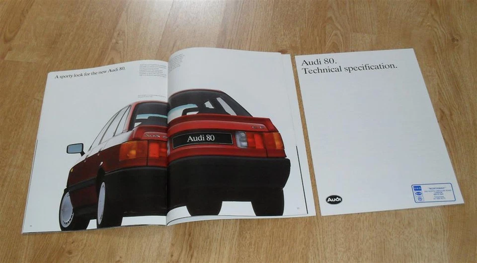 Audi 80 Brochure 1987 - 1.6 1.8 1.6 Diesel - Image 1 of 1