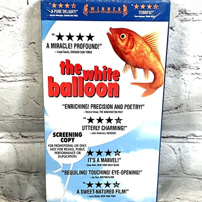The White Balloon Aida Mohammadkhani Jafar Panahi VHS 1995 Screening New Sealed - Image 1 of 4