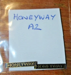 Ätzmessing Spur O gerade Lok Typenschilder A2 "Honeyway" - Bild 1 von 1