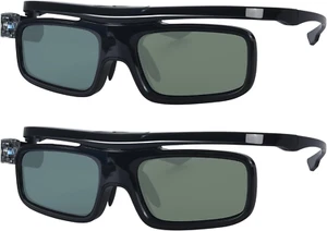 Occhiali 3D, Ricaricabili Active Shutter Lunetta 3D DLP Link Compatibili Con DLP - Foto 1 di 12
