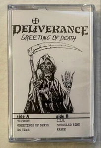 Deliverance - Greeting Of Death (Limited Edition Cassette - 100 Made) New-Sealed - Picture 1 of 2