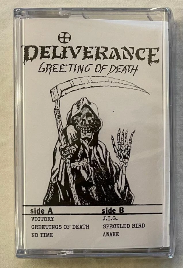 Deliverance - Greeting Of Death (Limited Edition Cassette - 100 Made) New-Sealed - Image 1 of 2