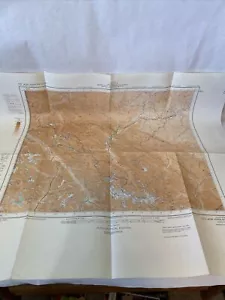 Tete Jaune-Edson NW 52/120 Aeronautical Chart Map Canada Topographical 1965 - Picture 1 of 10