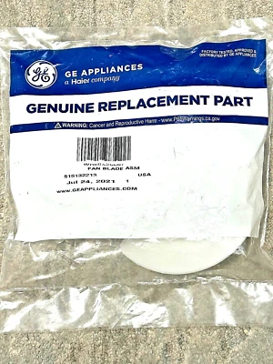 WR60X26667 OEM GE / CONJUNTO DE CUCHILLA DE VENTILADOR ELÉCTRICO GENERAL - NUEVO EN PAQUETE SELLADO Foto 1 de 3