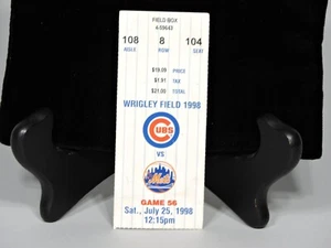 Boleto del juego de los Cachorros de Chicago - 25 de julio de 1998 contra los METS!!! - Imagen 1 de 2