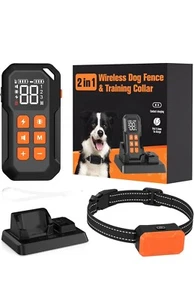 Recinzione per Cani Wireless,Recinzione Elettrica per Cani,Sistema di Recinzione per Cani Wireless,Addestramento per Cani - Foto 1 di 7