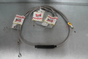 Cables de ralentí y acelerador de embrague de acero trenzado piezas de rendimiento Barnet a juego - Imagen 1 de 2