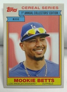 Mookie Betts 2020 Topps Throwback Thursday '84 Cereal Series Design#202 SP /2073