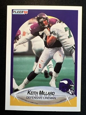 1990 Fleer: Football #105 Keith Millard/Minnesota Vikings/DL 🏈🐷🏈 - Image 1 of 4