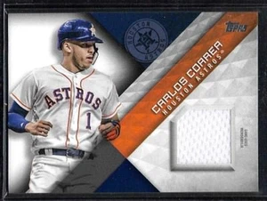 CARLOS CORREA 2018 TOPPS MAJOR LEAGUE MATERIAL GAME USED JERSEY - Picture 1 of 2