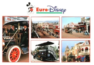 ATRACCIONES EURO-DISNEY, CALLE PRINCIPAL, EE. UU. POSTAL DE COLECCIÓN*C4 - Imagen 1 de 2