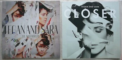 TEGAN and SARA 2 x Rare LP Vinyl Records Heartthrob & Closer - Image 1 of 4