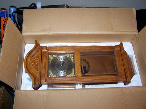 New Vintag D & A oak regulator Chiming wall clock key wind with pendulum 713 cn Cover