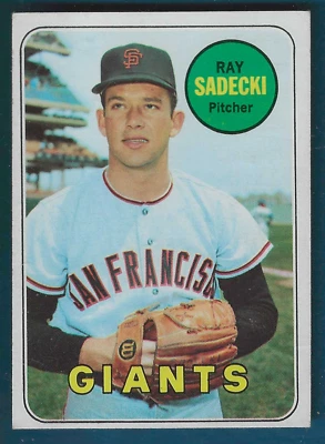 1969 Topps Baseball San Francisco Giants Ray Sadecki #125 EX SET BREAK! - Image 1 of 2