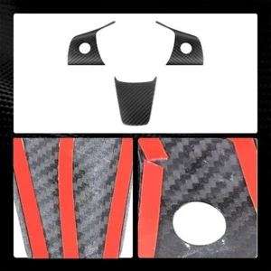 Tapicería de panel de volante de fibra de carbono real mate para tesla modelo Y 3 interior - Imagen 1 de 7