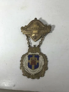 1911 York Pennsylvania Firemen's Assn Delegate Medal - Bild 1 von 2