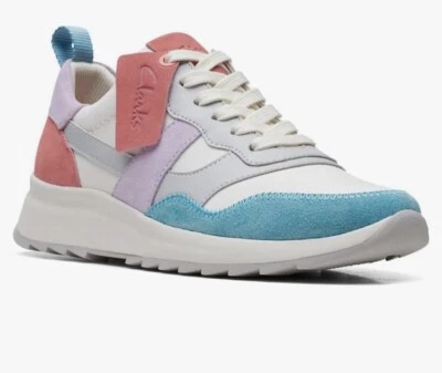 Clarks Mujer Dash Lite Jazz Tenis En Lila Combo Mujer’s Talla 9.5 Nuevas Con Defecto Foto 1 de 4