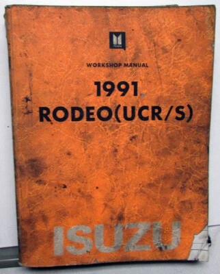 Isuzu Rodeo 1991 manual de reparación de taller de servicio Foto 1 de 4