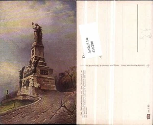 458296,Künstler AK N. Astudin Nationaldenkmal auf dem Niederwald b. Rüdesheim - Bild 1 von 1