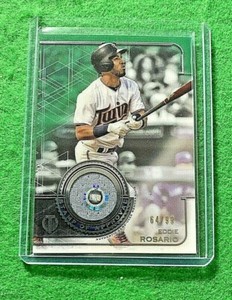 EDDIE ROSARIO PATCH CARD SP#/99 JERSEY #20 TWINS 2019 TOPPS TRIBUTE BASEBALL SP 