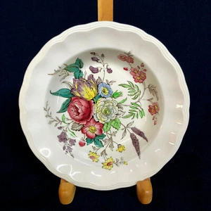 Spode England "Gainsborough" Rimmed Soup Bowl Floral, Scalloped - 7.5" Copeland - Picture 1 of 5