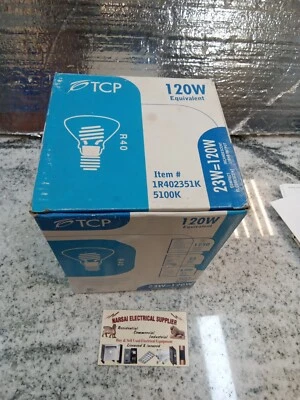 TCP  1R402351K ,23W-120W  ,120V ,5100K,  R40 Compact Fluorescent Lamp(21D2 - Image 1 of 4