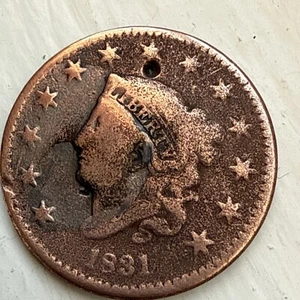 Moneta grande centesimo 1831 testa di corona 1 penny - Foto 1 di 17