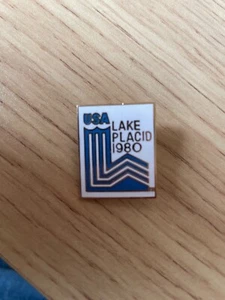 Olympische Winterspiele 1980 Lake Placid Logo Pin Original (Spange hinten) - Bild 1 von 2