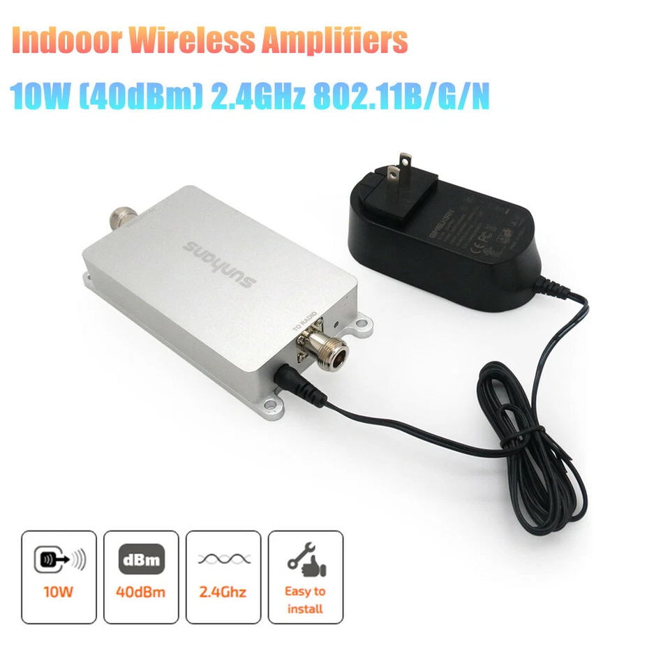 Sh24gi10w Sunhans 2.4ghz 40dbm Indoor 10w WiFi Signal Booster