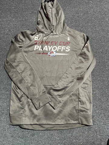 2023 Colorado Avalanche Player Issued Stanley Cup Playoff Hoodies M, L, XL Cover