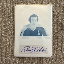 2022-23 Leaf In the Game Used Auto One of 1/1 Printing Plate Ron Ellis Summit 72