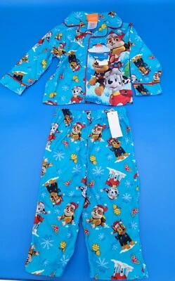 Juego de pijama de Navidad Paw Patrol para niños Nickelodeon Rubble Chase talla 2T  Foto 1 de 4