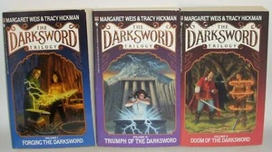 THE DARKSWORD TRILOGY Paperback Lot (of 3) Bantam SIGNED Weis & Hickman 1988 - Picture 1 of 10