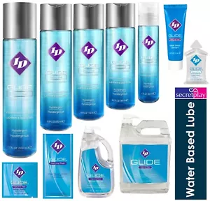 ID Glide Skins Water Based Lube Lubricant | 30ml 65ml 130ml 500ml 1900ml 3.8L - Picture 1 of 28