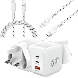 65W Usb-C Alimentation Adaptateur Rapide Chargement Prise Pour Apple IPHONE 16 - Photo 1 sur 17