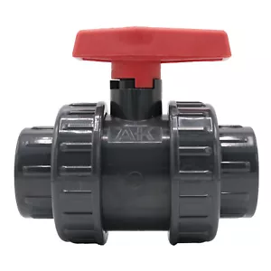 PVC Kugelhahn I AK I Absperhahn 2-Wege I ⌀ 25 mm - ⌀ 63 mm I Pool- und Teichbau - Bild 1 von 12