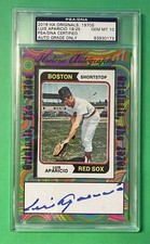 2016 HA ORIGINALS 1970S LUIS APARICIO CUT AUTO + 1974 TOPPS 19/25 PSA/DNA 10