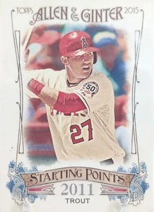 2015 Topps Allen & Ginter Starting Points #SP-3 Mike Trout - Los Angeles Angels - Picture 1 of 1