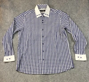 Coogie Shirt Mens Extra Large Blue Checkered Long Sleeve Classic 17 32/35 - Picture 1 of 12