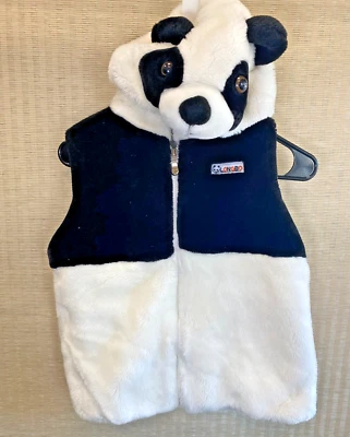 Longbo Brand Panda Fleece Costume one Size Child ~Zips up the front - Image 1 of 4