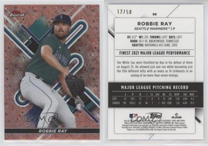 2022 Topps Finest Rose Gold Mini-Diamond Refractor /50 Robbie Ray #88