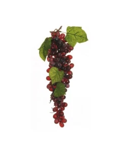 GRAPPOLO D'UVA ROSSO H.34 CM - Foto 1 di 1