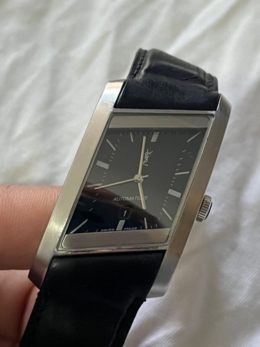 rare yves saint laurent rive gauche men automatic wrist 