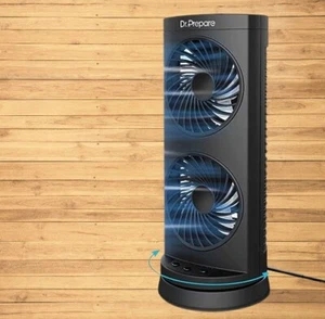 Personal Quiet Portable 12 inch Desk Tower Oscillating Fan With 3-Speed Options - Picture 1 of 1