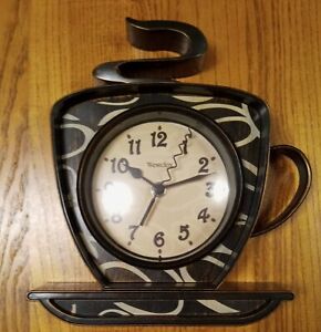 Westclox 3D Coffee Mug Wall Clock 32038 Kitchen Decor