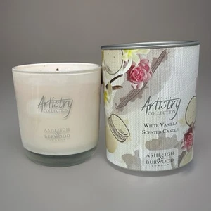 ASHLEIGH & BURWOOD WHITE VANILLA SCENTED JAR CANDLE 200g - Picture 1 of 3