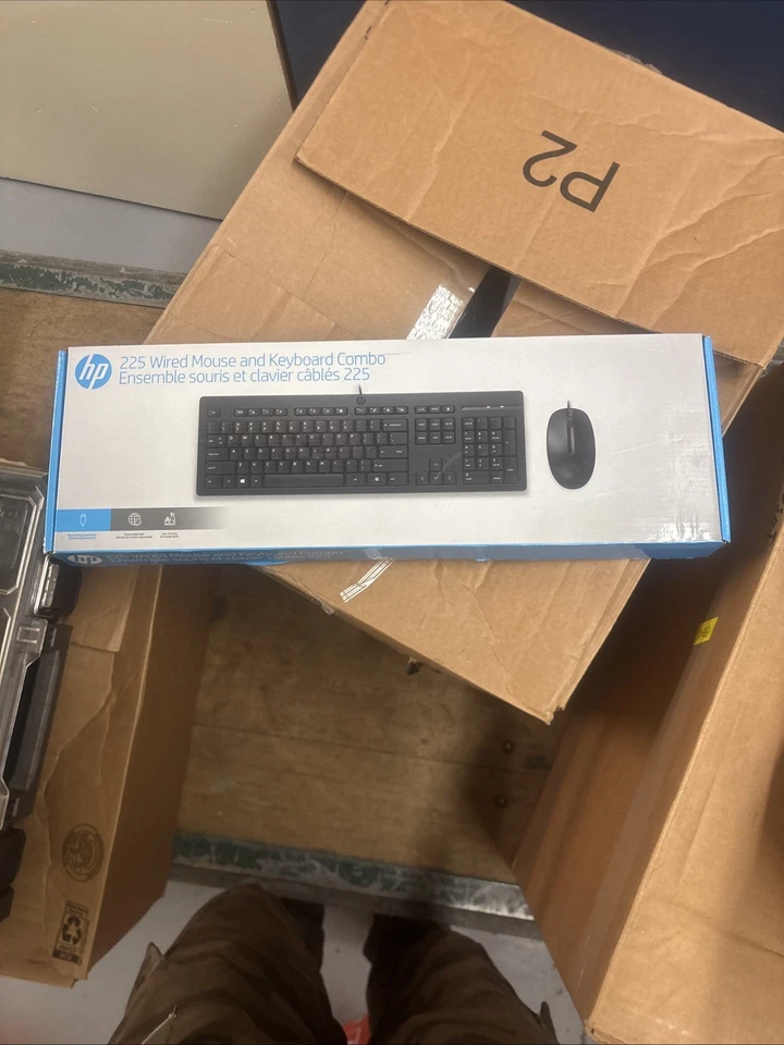 HP Wired Desktop 320MK Mouse and Keyboard - New - Image 1 of 1