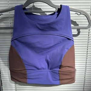 Lululemon Wander-BH Größe 6 braun lila mittlerer Halt B C Cup - Bild 1 von 6
