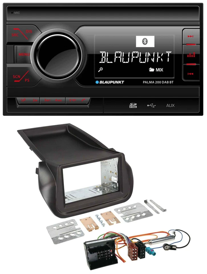 Blaupunkt MP3 Bluetooth DAB 2DIN SD USB Autoradio für Citroen Nemo Peugeot Bippe - Bild 1 von 4